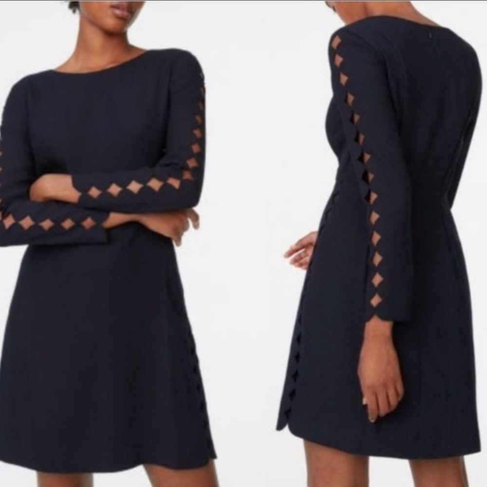 Club Monaco Edni Dress Size 00 Navy Blue